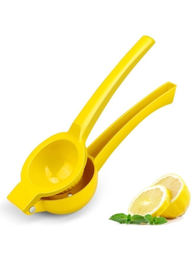 جوناريس عصارة ليمون - عصارة ليمون - أداة يدوية معدنية لعصر الليمون والليمون الحامض، أدوات مطبخ لعصارة الحمضيات وآمنة للغسل في غسالة الأطباق - Image 1